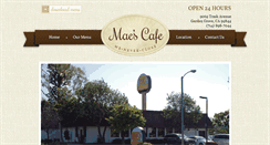 Desktop Screenshot of maes-cafe.com